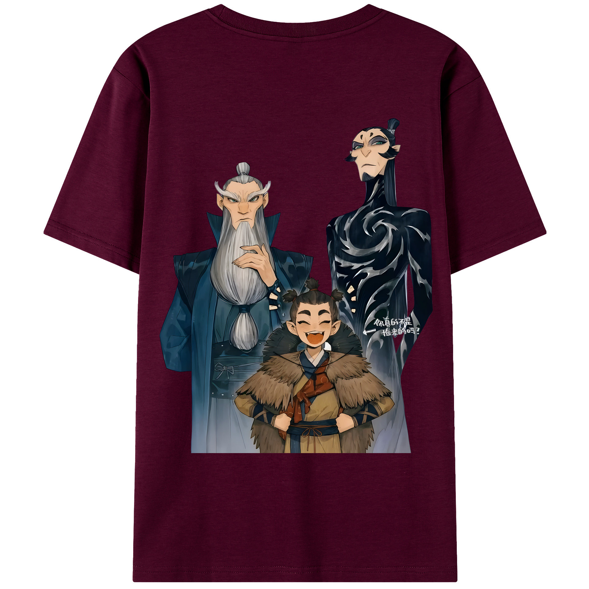 （画像用） Ne Zha 2 ナタ 魔童の大暴れ レディース半袖Tシャツ(バックプリント)
